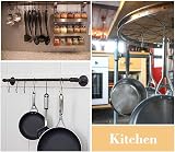 ilauke 20 Pack S Hooks Black Metal Hangers Kitchen Bedroom Office 3.07in view 5