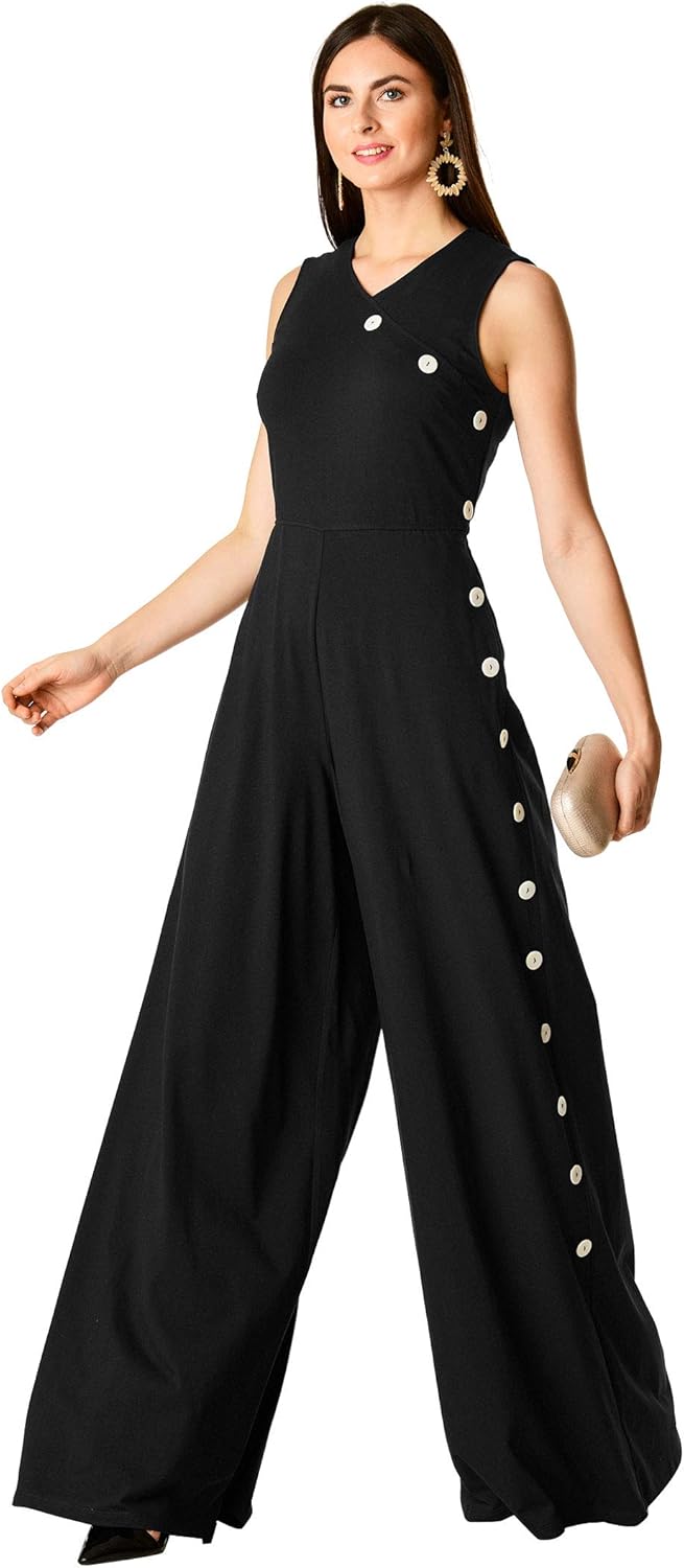 jumpsuit with buttons on side