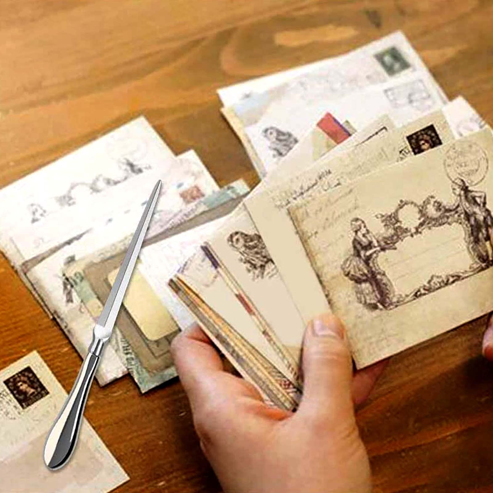 2Pcs Letter Opener Envelope Open Slitter Letter Opener Handle 9inch Long for School Office Home Use