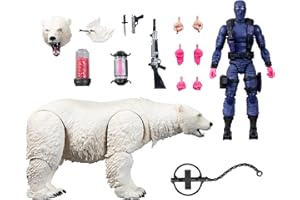 G.I. Joe Classified Series #161, Snake Eyes & Polar Bear, figurine d'action et ours polaire 15 cm avec 15 accessoires, y comp
