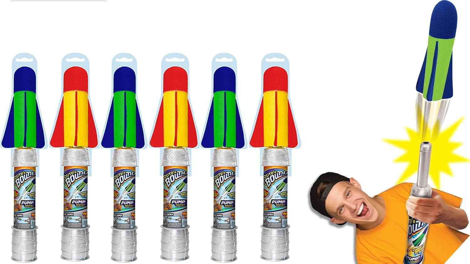 hand pump rocket toy