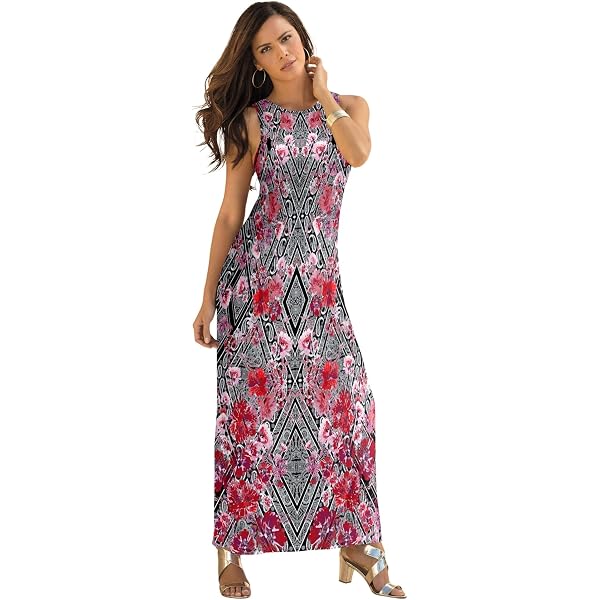 Dress the Population Womens Jaclyn Fit and Flare Maxi Special Occasion,  Navy Multi, X-Small US at Amazon Women's Clothing store