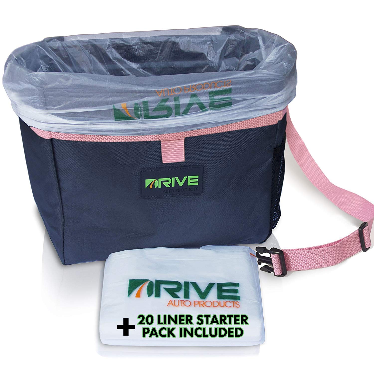 Buy DRIVE Car Bin (Pink Strap) Best Auto T Bag for Rubbish, Extra
