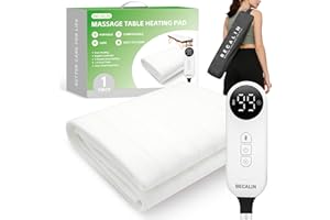 Massage Table Warmer Heating Pad Professional SPA Massage Bed Warmer with 9 Hour Timer, 9 Heat Settings, Overheat Protection 