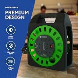 Desiretech 18m 4-Socket Extension Lead Heavy Duty Cable Reel 13A 4-Way view 4