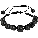 Shungite Bracelet - Guaranteed Authentic Russian Natural Healing Stone from Karelia - EMF Radiation Protection, Chakra Balanc