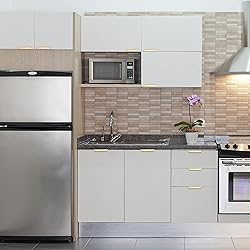 Malimali 5 Pack Gold Finger Edge Pulls for Cabinets