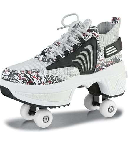 Zapatillas De Skateboard High Top Patines De Ruedas En Lu00ednea
