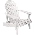 highwood AD-CHL1-WHE Hamilton Made in The USA Folding and Reclining Adirondack Chair, Adult, White