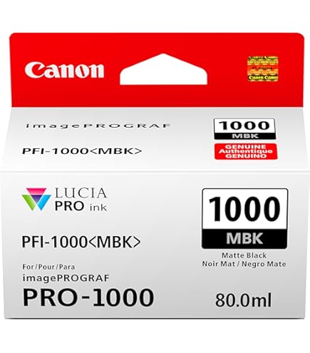 Amazon.com: Canon 2 Pack PFI-1000B Blue LUCIA PRO ink for