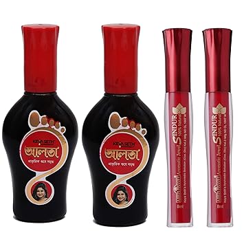 KEYA SETH AROMATHERAPY, DEVICE OF DROP Aromatic Aalta (95mlX2) with 100% Natural Aromatic Jewel Liquid Sinoor Red (8mlX2) combo pack of 4 (95ml X2 and 8ml X 2)