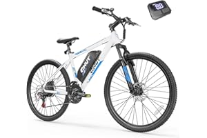 QNUT Electric Bike for Adults & Teens - 350W 26" Victor Ebike - 21-Speed, 20Mph Up to 40Miles with Dual Disc Brakes, Adjustable Handlebars, Commuter E-MTB for Men Women | UL 2849 Certified
