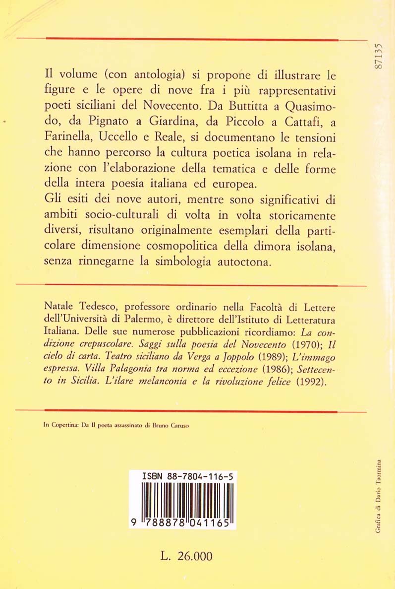 Poesie Di Natale Siciliane.Amazon It Poeti Siciliani Del Novecento Tedesco Natale Libri