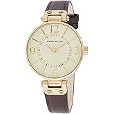 Anne Klein Women's Leather Strap Watch