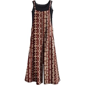 YESNO Women Casual Loose Long Bib Pants Wide Leg Jumpsuits Baggy Cotton Rompers Overalls with Pockets PZZTYP2