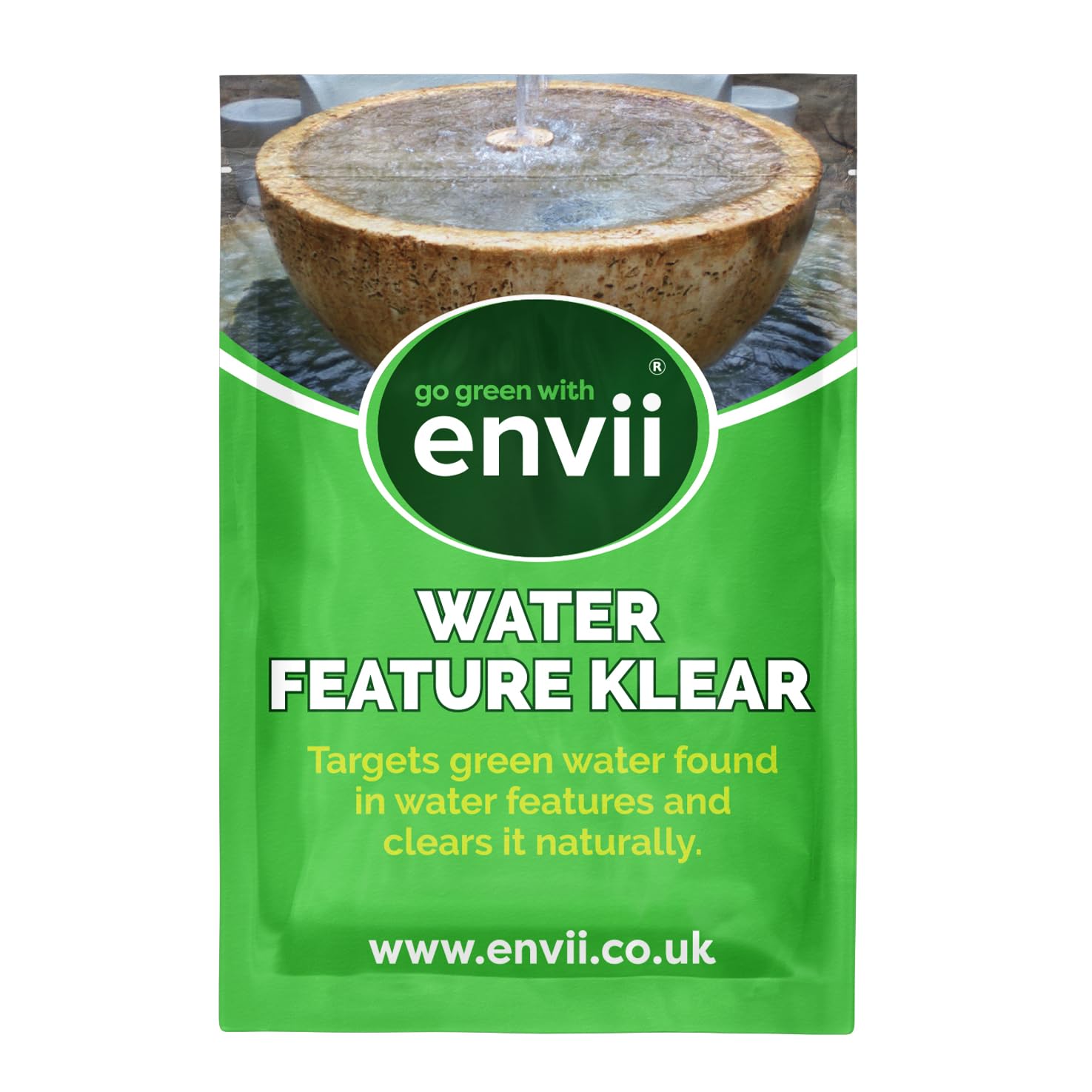 envii Water Feature Klear, Natural Water Feature Cleaner, Chemical Free Treatment Safe for all Wildlife & Pets – 20 Tablets Treats 2,000 Litres of Water