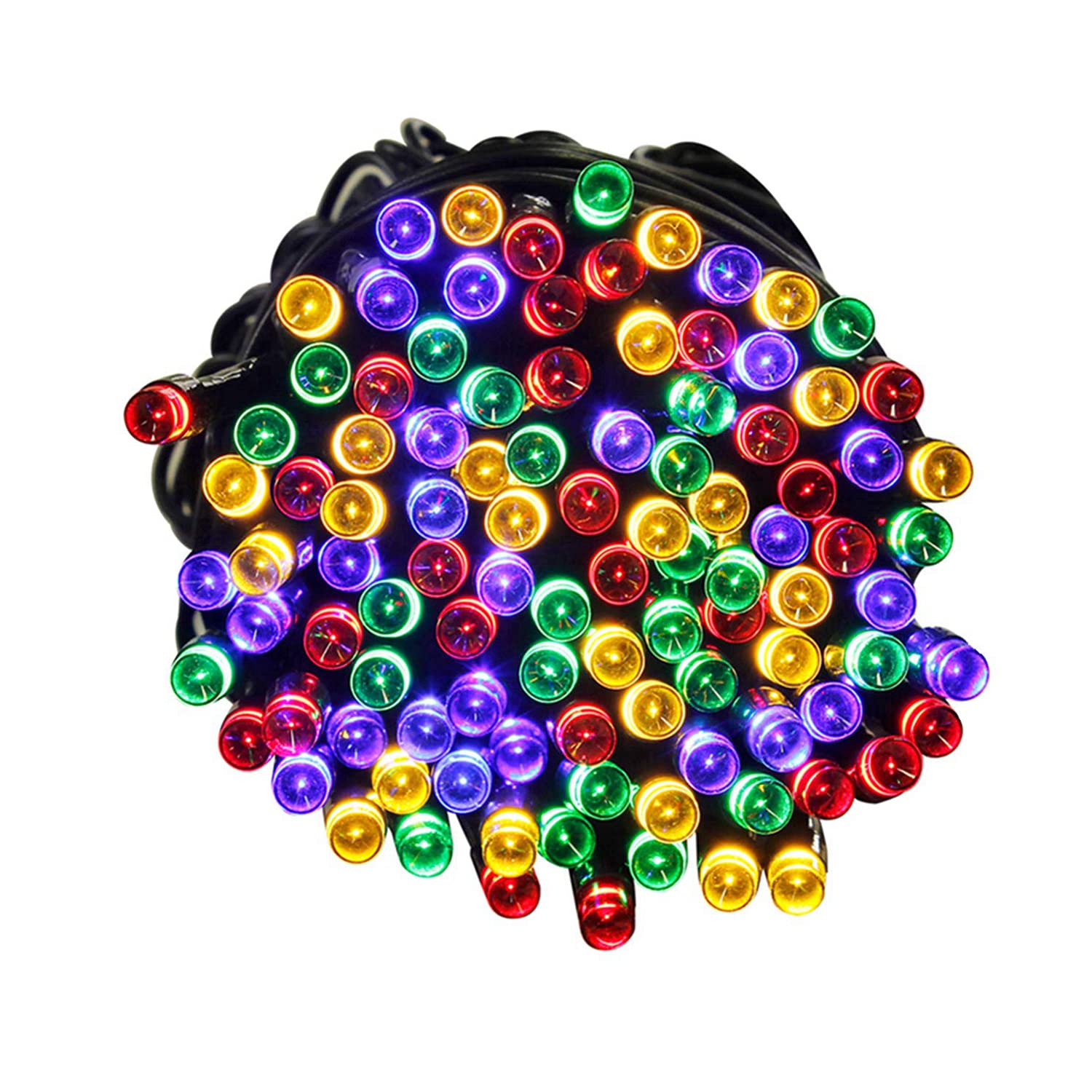Tuokay Super Bright Plug in Fairy Lights with Memory Function, 22m 200 LED Decorative Indoor String Lights for Tree Patio Lawn Yard Fence Ornament (Colors)