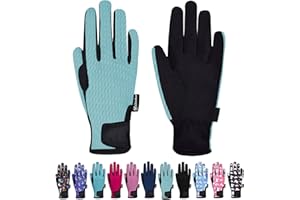 ChinFun Kids Horse Riding Gloves Child Summer Gloves Cycling Gloves for Cycling Riding Running Spring Outdoor Activities Cool Mesh