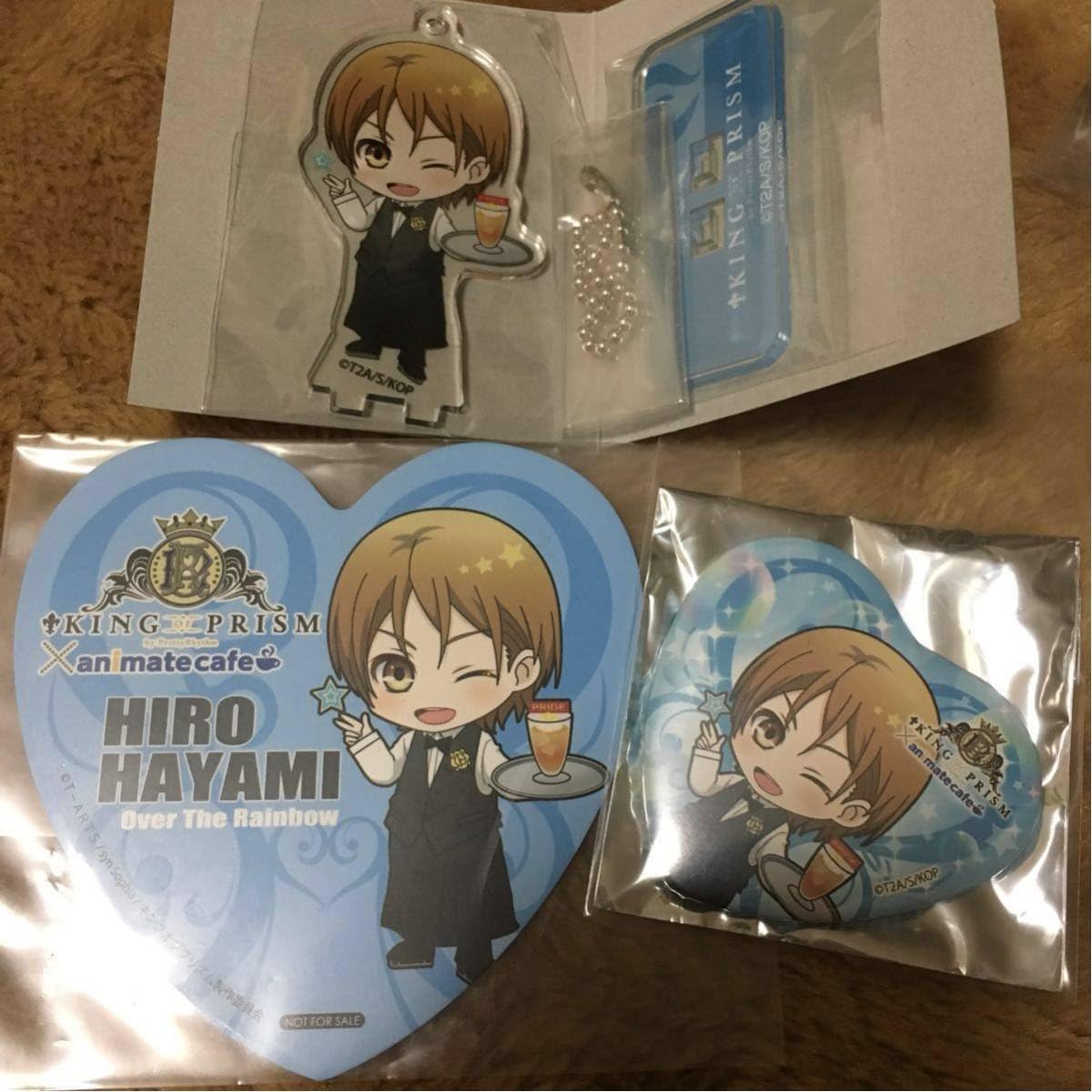 Amazon King Of Prism キンプリ キンプラ アニメイトカフェ キッチンカー コースター 缶バッジ アクリルキーホルダー 速水ヒロ アニメ 萌えグッズ 通販