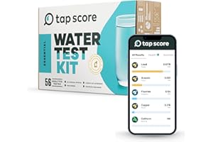 TAP SCORE Essential Home Water Test Kit for Drinking Water | Tests for 50+ Parameters Like Lead, Bacteria, and Heavy Metals | EPA Certified Well or Tap Water Test