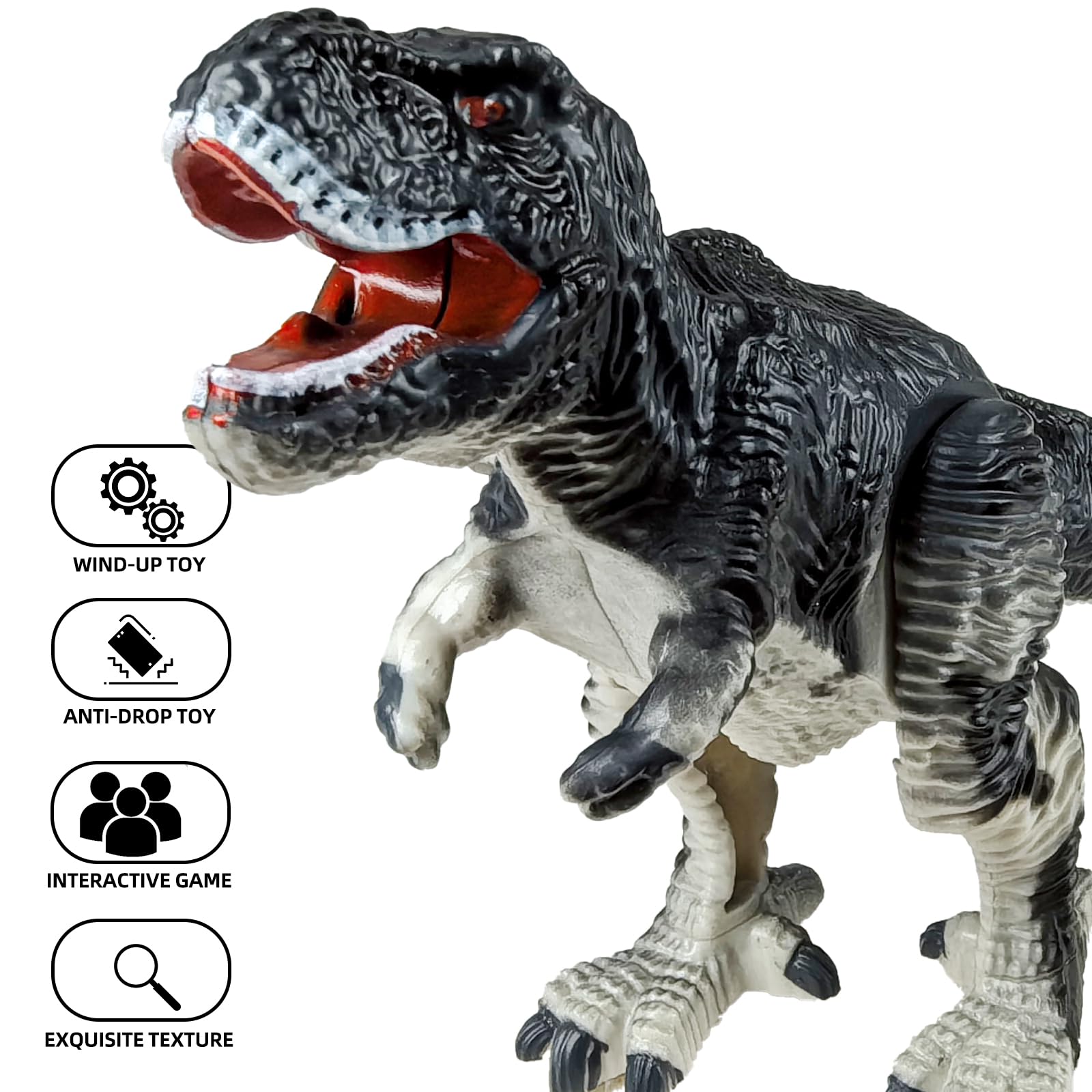SAURAWAN T Rex Dinosaur Wind Up Toys for Toddlers, Novelty Easter Wind Up, Dino Toys for Kids 3-5 5-7, Easter Basket Stuffers, Jumping Tyrannosaurus Rex