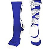 MadSportsStuff Crazy Basketball Logo Crew Socks (multiple colors)