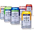 HOP WTR - Sparkling Hop Water - Variety Party Pack (12 Pack) - NA Beer, No Calories or Sugar, Low Carb, With Adaptogens and Nootropics for Added Benefits (12 oz Cans)
