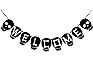 Seyal® Black Skull Welcome Banner