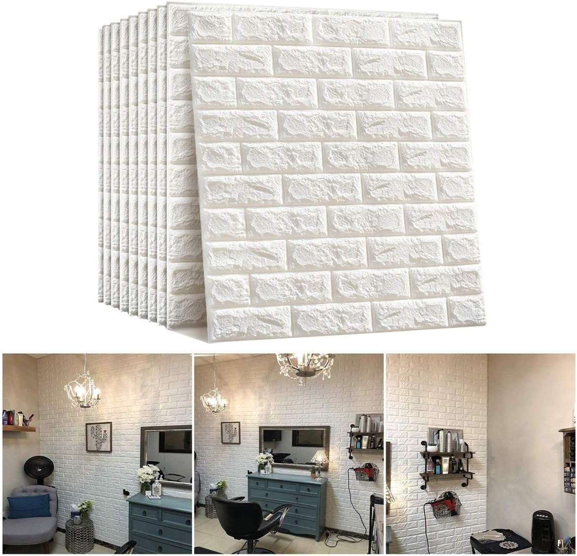 3D Stereo Aufkleber Kasi Tapete Wand Dekor Aufkleber Ziegel Wasserdicht