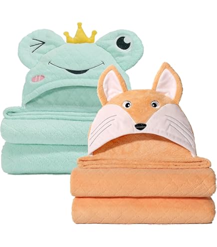 Rdxanc Serviette De Visage Pour Enfants Avec Imprimé Animal