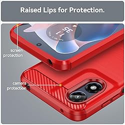for Moto G Play 4G 2024 Case: with 2pcs Screen