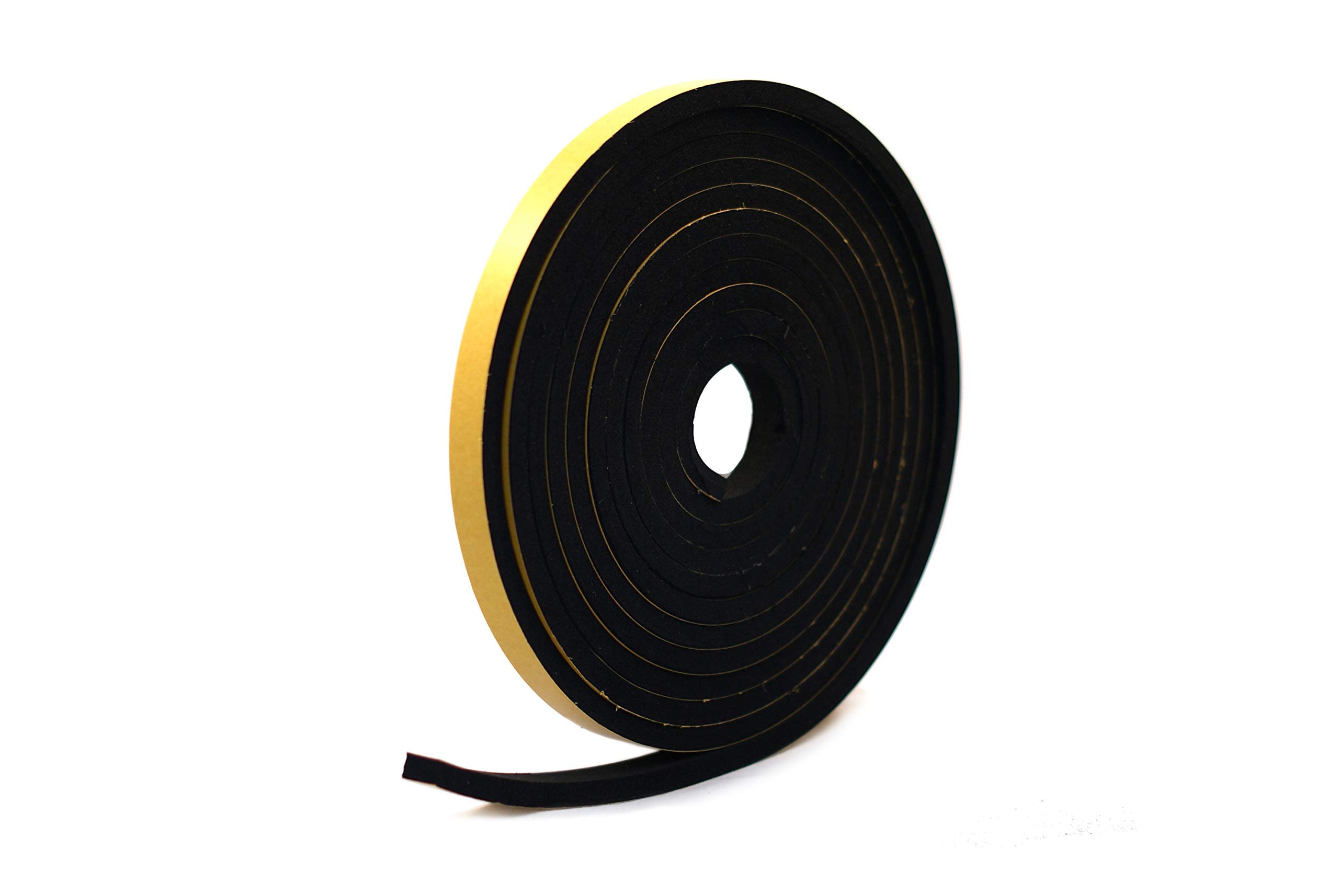 RS® Neoprene Rubber Self-Adhesive Sponge Strip 15mm Wide x 8mm Thick x 5m Long for Sealing, Weather Strip, Cushioning, Anti-Vibration, Anti-Slip, Gaskets & DIY