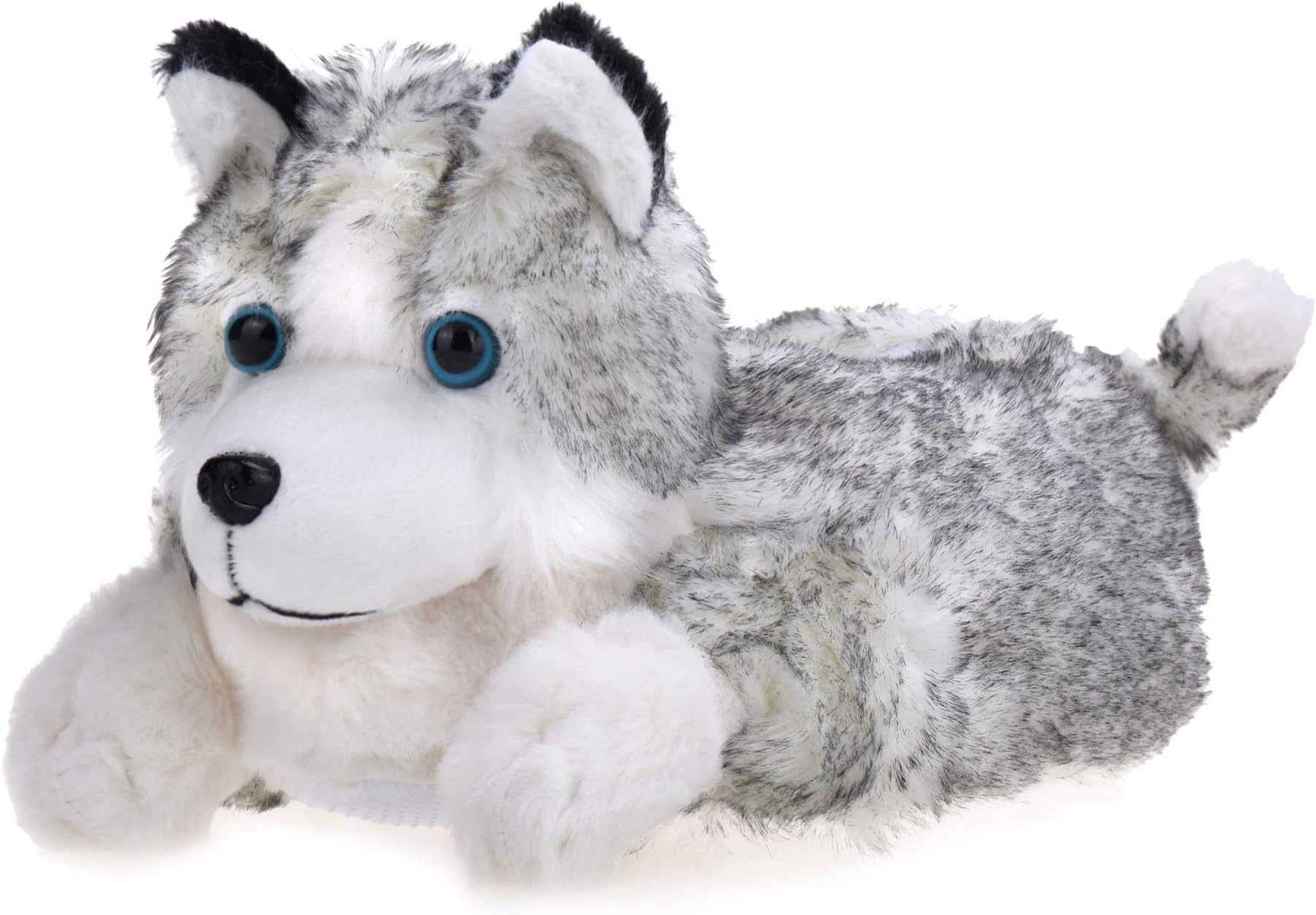 Onmygogo Fuzzy Winter Animal Husky House Slippers for Men and Women