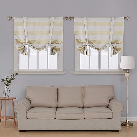 Buy Deconovo Blackout Curtains Pattern Striped Curtains Rod Pocket