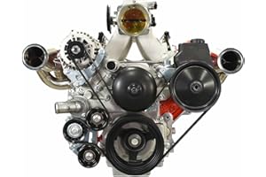 ICT Billet LS Turbo Alternator and Power Steering Bracket Kit for LS1 LS3 water pump Made in USA Aluminum Compatible with GM Chevy 5.3 6.0 6.2 LS1 LM7 LR4 LQ4 LS6 L59 LQ9 LM4 L33 551565LS0WP-3