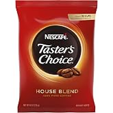 Nescafe Taster's Choice, Light Roast Instant Coffee, 8 oz Pouch | House blend, just add hot water, convenient pantry staple, ideal for offices, breakrooms and hospitality settings