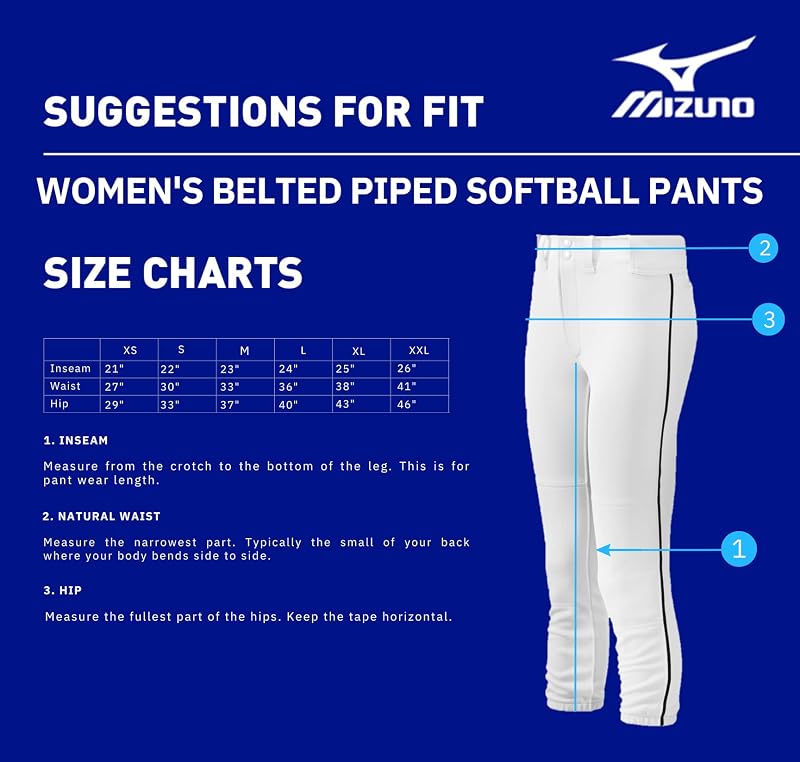 Fastpitch Pantaloni da Softball con Cintura, da Donna