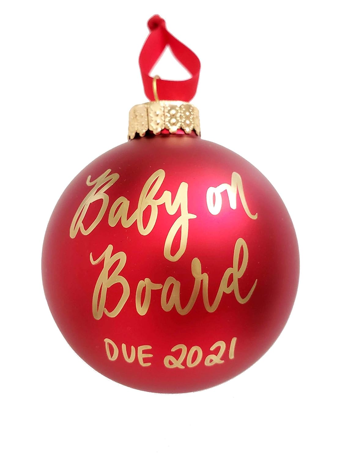 expecting baby christmas ornament