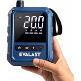 EVALAST Lightweight Electric Paddle Board Pump, 20PSI Rechargeable SUP Pump | Cordless Portable Inflator, Auto Shut-Off, Digital Display, USB-C Rechargeable, 12V Car Power for Paddle Boards &amp; Kayaks