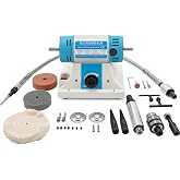 BAOSHISHAN Multi-Function Bench Buffer Polisher Grinder with Accessories | Benchtop Polishing Machine, 110V Electric, for Jewelry, Wood, Amber, Metal, Jade &amp; Hobby/Professional Projects