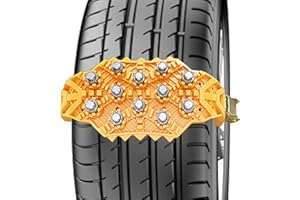 Car Tire Chains,Safe Traction Tire Chains Security Chain | Heavy Duty Tire Snow Chains, Noise Reduction Traction Mud Chains f