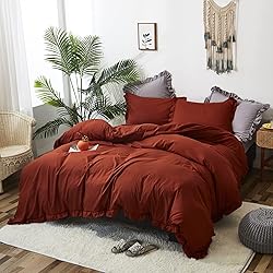 Luxlovery Ruffle Comforter Set California King