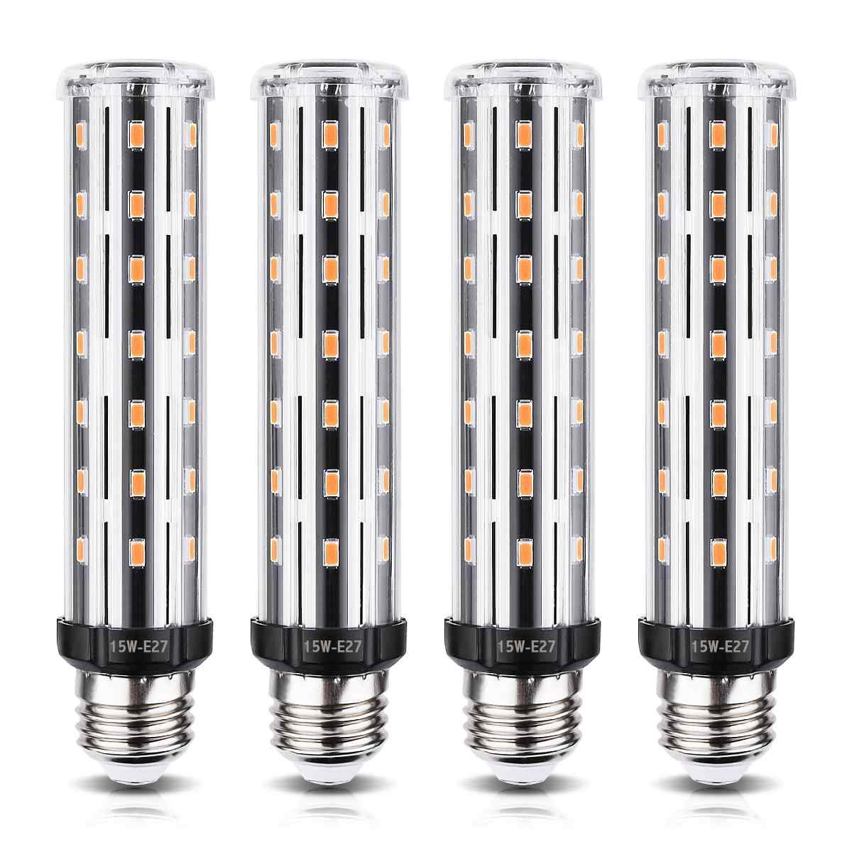 E27 LED Corn Light Bulb, Wenscha 4 Pack 15W Warm White 3000K 1500 Lumens 120 Watts Halogen Equivalent Edison Screw ES LED Retrofit Corn Lamp for Chandelier Ceiling Pendant Wall Table Lighting Fixture