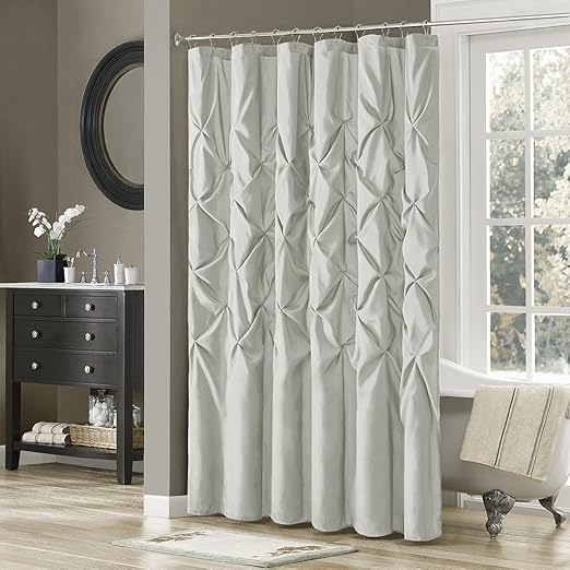 Amazon Com Madison Park Mp70 1393 Laurel Satin Shower Curtain