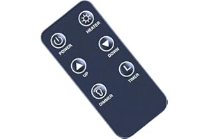 ZWP Replacement Remote Control Compatible for Great World Electric Fireplace Heater GW-6088TBT GW-6078TBT