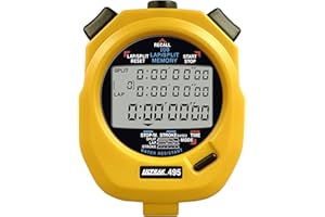 Ultrak 100 Lap Memory Timer, Yellow