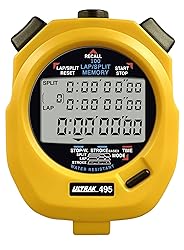 Ultrak 100 Lap Memory Timer, Yellow