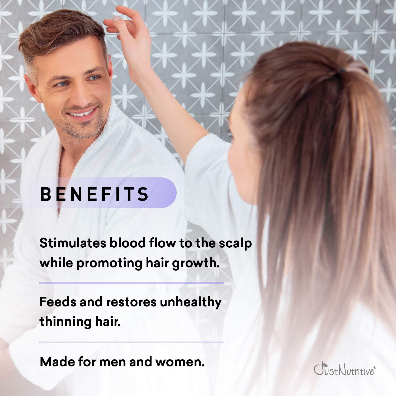 Hair Loss Therapy Shampoo for Thinning Hair and Hair Loss Improves Hair Regrowth, for Men and Women Natural & Nutritive Botanical Ingredients, Sulfate Free, All Hair Types, 16 Fl Oz Just Nutritive: Health & Personal Care