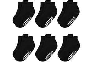 jealkip Baby and Toddler Socks,Soft Cotton Non-Slip Ankle Socks for New Born,Boys and Girls