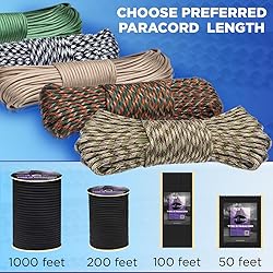 TECEUM Paracord Type III 550 Grizzly Brown – 50